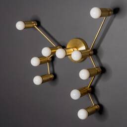 Sagittarius Zodiac 10 Light Modern Industrial Vanity Mid Century Bathroom - thumbnail 2