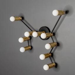 Sagittarius Zodiac 10 Light Modern Industrial Vanity Mid Century Bathroom - thumbnail 3