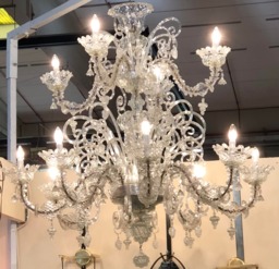 Arm , Spare Parts For Murano Glass Chandelier, Like Venini Mazzega, Rezzonico, Transparent