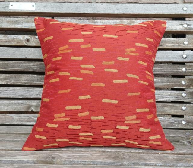 Burnt Orange Pillow Cover, Rust Cushion Fall Decor, Deep & Gold, Thanksgiving - image 1