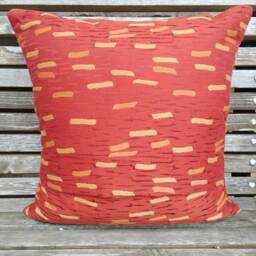Burnt Orange Pillow Cover, Rust Cushion Fall Decor, Deep & Gold, Thanksgiving - thumbnail 4