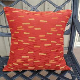 Burnt Orange Pillow Cover, Rust Cushion Fall Decor, Deep & Gold, Thanksgiving - thumbnail 2