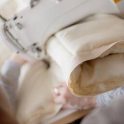 Lumbar Pillow 12x24 In, Chemicals Free Wool Filled, Handmade, Cotton Covered. - Us Duty Paid - thumbnail 4