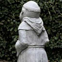Funny Monk Garden Statue Concrete Sculpture Zen Decoration Humorous Yard Ornament Outdoor Patio Front Door Figurine - thumbnail 4