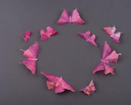 3D Butterfly Wall Art Orchid Lace Paper Butterflies For Decor, Nursery, Children's Room - thumbnail 1