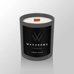 Amber Lavender Soy Candle Luxury Scented Candle, Wooden Wick - thumbnail 2