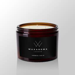 Amber Lavender Soy Candle Luxury Scented Candle, Wooden Wick - thumbnail 4