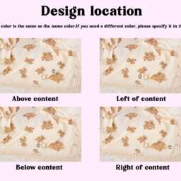 Personalized Teddy Bear Baby Blanket Embroidered Cotton Keepsake - thumbnail 4
