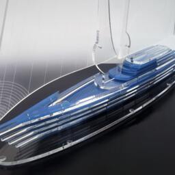 Modern Sailboat Sculpture - thumbnail 3