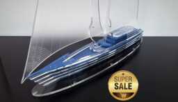 Modern Sailboat Sculpture