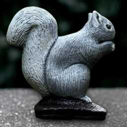 Outdoor Squirrel Statue Concrete Sculpture Stone Animal Decoration Handmade Art Squirrel Lover Gift Front Door Ornament - thumbnail 4