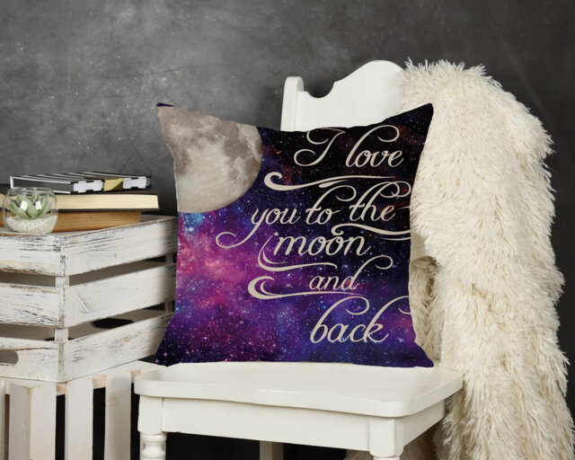I Love You To The Moon & Back_Throw Pillow
