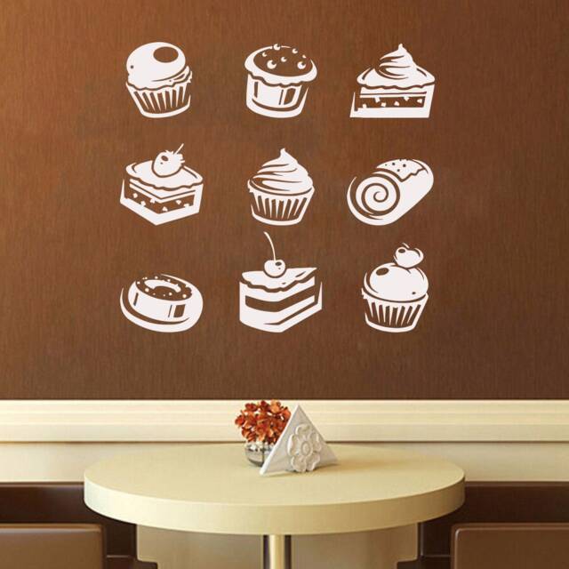 Muffins & Cupcakes Wall Decal Bakery Vinyl Sticker 1189 - image 1