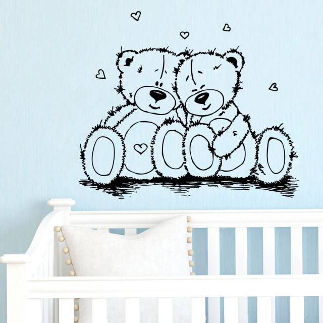 Teddy Bear Wall Decal Nursery Decor Sticker 4194 - image 1