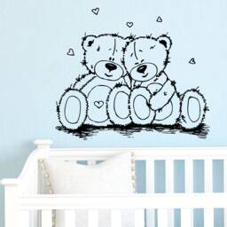 Teddy Bear Wall Decal Nursery Decor Sticker 4194 - thumbnail 1