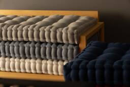 Custom Tufted Bench Cushion - French Style Window Seat Pad - thumbnail 1