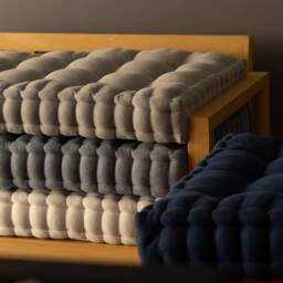 Custom Bench Cushion Indoor, Window Seat Cushion, French Style Tufted Floor - thumbnail 2