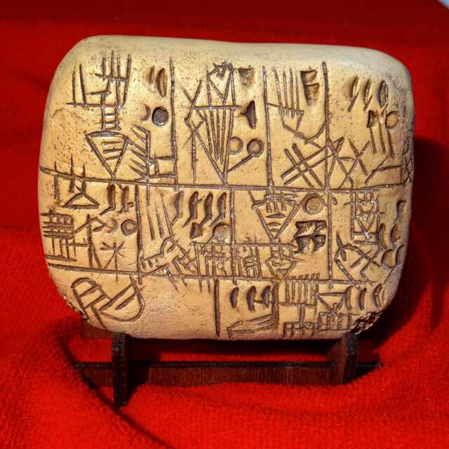 Cuneiform Tablet Resin Replica. Mesopotamian Writting - image 1