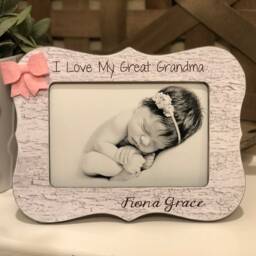 Great Grandma Gift Idea Personalized Picture Frame I Love My Custom Name Baby Photo Grandmother Keepsake - thumbnail 4