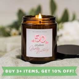 Cousin 50Th Birthday Candle Candles Gift Gifts 50 Keepsake A - thumbnail 1