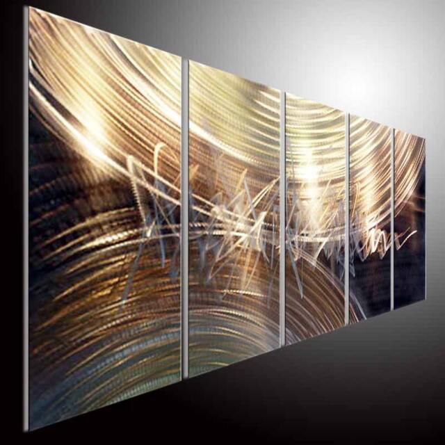 Abstract Metal Wall Art Sculpture, Modern 3D Painting, Indoor Outdoor Decor - image 1