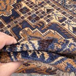 Elegant 2'10x9'7 Handmade Vintage Afghan Wool Runner Rug - Traditional Tribal Floral Design, Boho Hallway Carpet, Perfect Gift - thumbnail 4