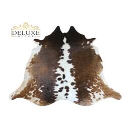 Tri-Color Cowhide Rug Premium Natural Animal Skin Area Rug - thumbnail 1