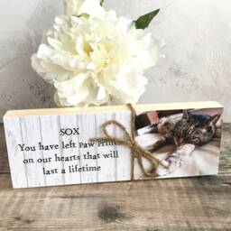 Pet Memorial, Dog Cat Memorial, Handmade Personalised Plaque, Photograph Frame, Remembrance, Memorial Gift - thumbnail 2