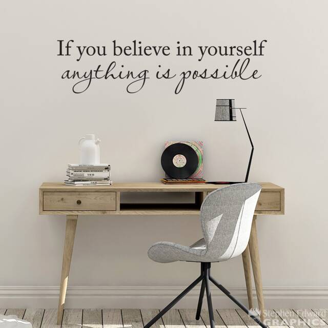 Inspirational Quote Vinyl Wall Decal Dorm Room & Office Decor - image 1