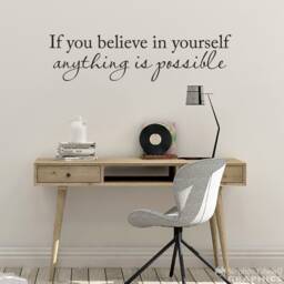 Inspirational Quote Vinyl Wall Decal Dorm Room & Office Decor - thumbnail 1