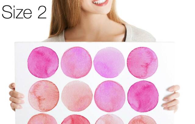 Wall Decals Watercolor Circles, Shades Of Pink, Tile Decals, Furniture Hand-Painted Dot Home D??cor - image 1