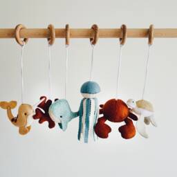 Ocean Baby Play Gym Toys Felt Sea Creatures