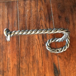 Wrought Iron Rope Toilet Paper Holder - thumbnail 2