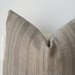 Sage Green Striped Hmong Pillow Cover, Ethnic Home Decor - thumbnail 2