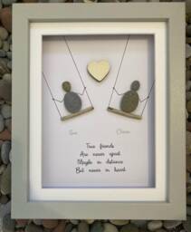 Swing Pebble Art, Gifts For Her. Choose Your Own Quote X - thumbnail 1