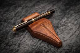 The Nib Rest Wooden Pen Stand - Mahogany Rest, Handmade Fountain Holder, Desk Organizer, Wood Display Stand, Decor Gift - thumbnail 1