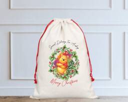 Personalised Winnie The Pooh Christmas Sack/stocking, Santa Sack, Eve, Tigger, Nala, Mufasa First