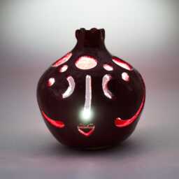 Wedding Favors, Pomegranate Ceramic Candlestick, Ceramic Luminaries, Handmade, Candle Holder, Lantern, Ceramics & Pottery, Modern - thumbnail 2