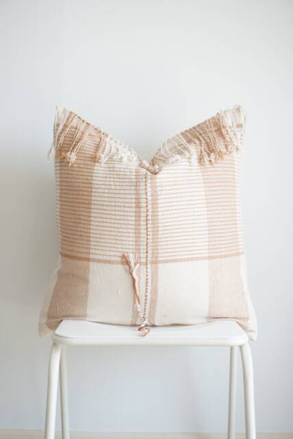 Handwoven Karen Ethnic Pillow Cover Vintage Tribal Hemp, 22 - image 1