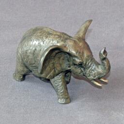Bronze Elephant Figurine Signed Limited Edition Sculpture - thumbnail 3