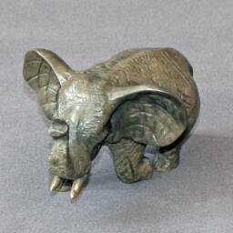 Bronze Elephant Figurine Signed Limited Edition Sculpture - thumbnail 4