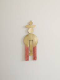 Brass Wall Hanging. Mid-Century Modern Metal Art. Wall Decor Sculpture. Home Living Room Decoration. Hanging Sculpture - thumbnail 1