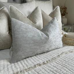 Handmade Ivory Natural Herringbone Cushion Cover, Countryside Home Decor, 12x20 - Double Sided - thumbnail 2