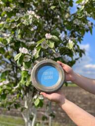 "Round Picture Frame With Vintage Finish, Wooden Photo Frame, Farmhouse Style Handcrafted Distressed ""Riga"