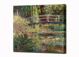 Water Lily Pond, Pink Harmony, Claude Monet Canvas Print Art Home Decor Impressionist, Ready To Hang - thumbnail 1
