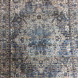 "Beautiful Handmade Jute Chindi Rug, Handmade Rag Boho Hippie Vegan Rug. Colorfull Blue & Jute 49""x28" - thumbnail 2