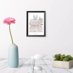Spanish Steps Rome Print - Harold Pincay Gicl??e Art - A2, A3, A4 Unframed - thumbnail 2