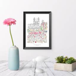 Spanish Steps Rome Print - Harold Pincay Gicl??e Art - A2, A3, A4 Unframed - thumbnail 3