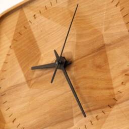 Rysu - Wooden Wall Clock. Carved Out Of A Single Beech Piece in Form Mountain Range - thumbnail 2