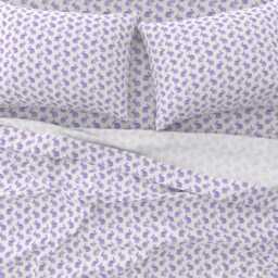 Rabbit Sheets - Purple Watercolor Bunny By Littlearrowdesign Spring Easter Decor Kids Cotton Sateen Sheet Set Bedding Spoonflower - thumbnail 3